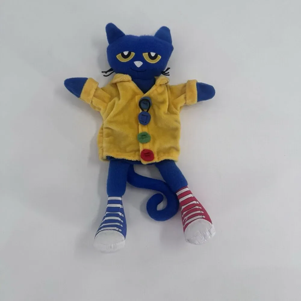 MerryMakers - Pete the Cat and His Four Groovy Buttons Plush Puppet - 14”